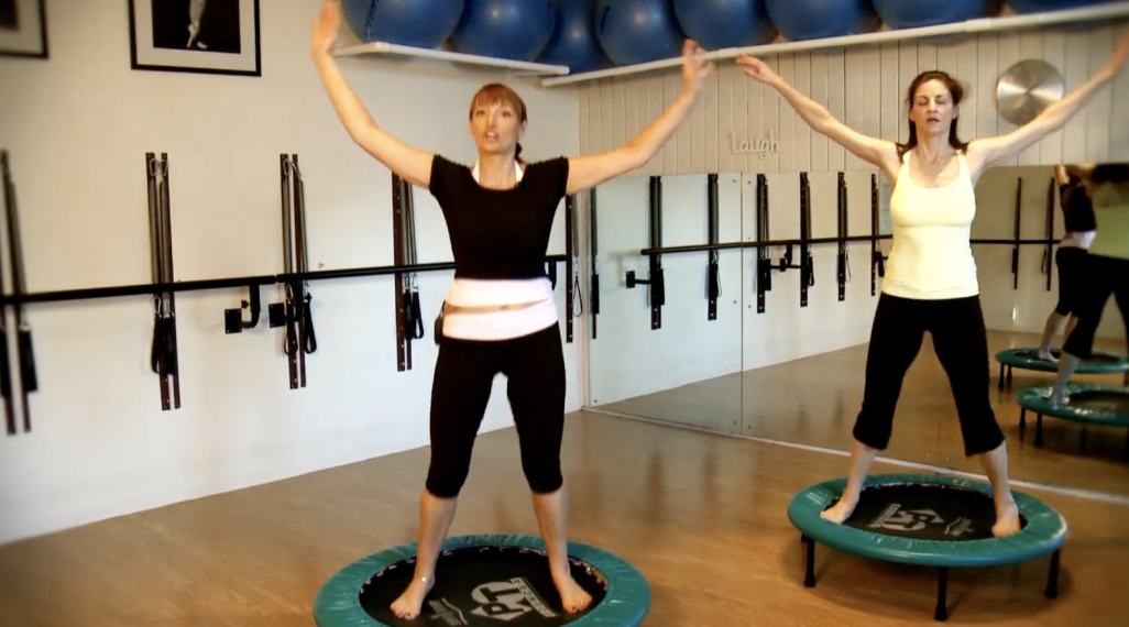 Online Workouts - Barre class with mini trampoline